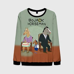 Свитшот мужской BoJack Horseman, цвет: 3D-черный