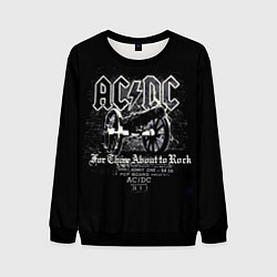 Мужской свитшот AC DC - gun