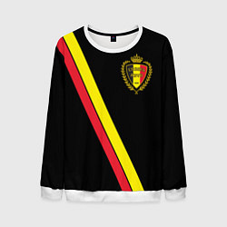 Свитшот мужской Сборная Бельгии, цвет: 3D-белый