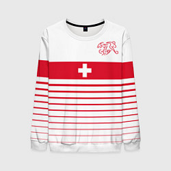 Свитшот мужской Швейцария - форма, цвет: 3D-белый