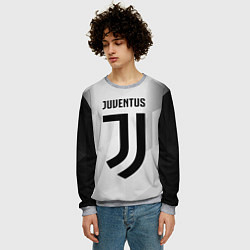 Свитшот мужской FC Juventus: Silver Original, цвет: 3D-меланж — фото 2
