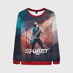 Свитшот мужской Skillet: John Cooper, цвет: 3D-красный