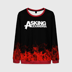 Свитшот мужской Asking Alexandria: Flame, цвет: 3D-красный