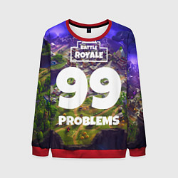 Свитшот мужской Fortnite: 99 Problems, цвет: 3D-красный