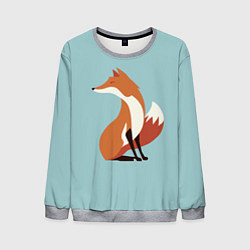 Свитшот мужской Minimal Fox, цвет: 3D-меланж