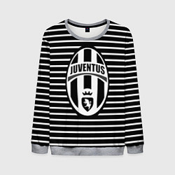 Свитшот мужской FC Juventus: Black Lines, цвет: 3D-меланж