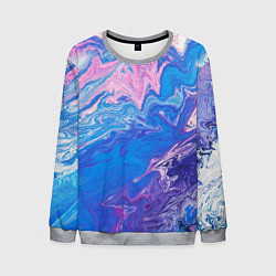 Свитшот мужской Tie-Dye Blue & Violet, цвет: 3D-меланж