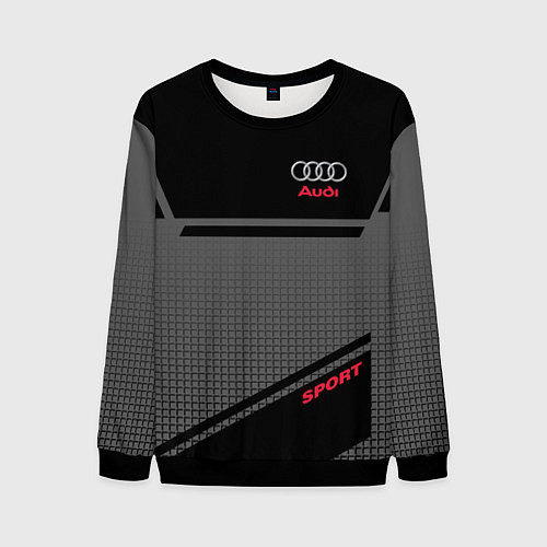 Мужской свитшот Audi: Crey & Black / 3D-Черный – фото 1