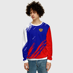 Свитшот мужской RUSSIA SPORT, цвет: 3D-белый — фото 2