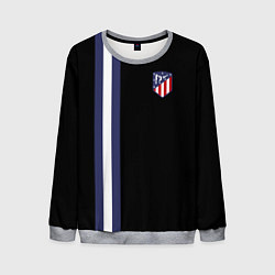 Свитшот мужской FC Atletico Madrid: Blue Line, цвет: 3D-меланж