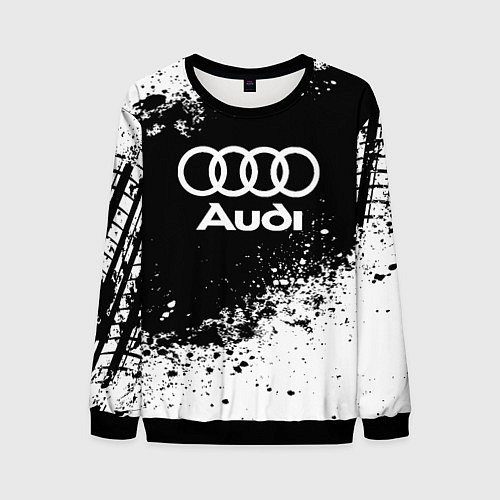 Мужской свитшот Audi: Black Spray / 3D-Черный – фото 1