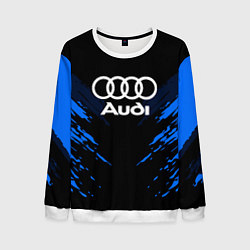 Свитшот мужской Audi: Blue Anger, цвет: 3D-белый