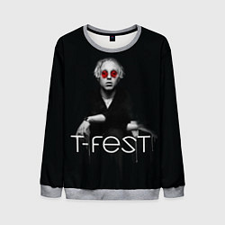 Свитшот мужской T-Fest: Black Style, цвет: 3D-меланж