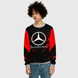 Свитшот мужской Mercedes-Benz: Red Anger, цвет: 3D-меланж — фото 2