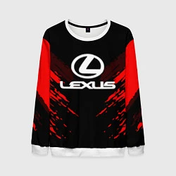 Свитшот мужской Lexus: Red Anger, цвет: 3D-белый