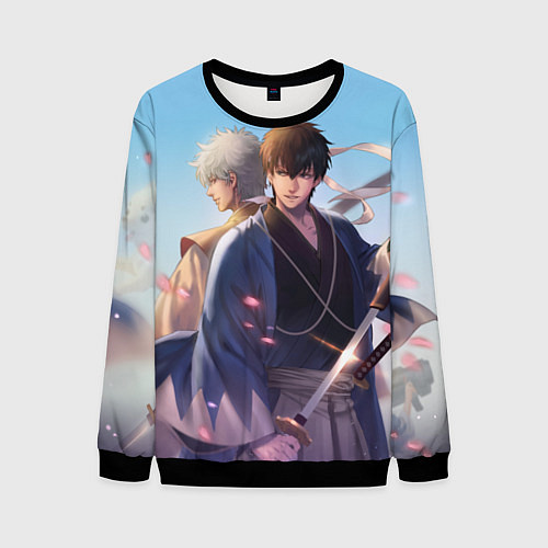 Мужской свитшот Gintama / 3D-Черный – фото 1
