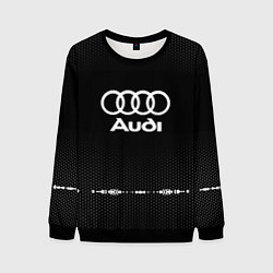 Свитшот мужской Audi: Black Abstract, цвет: 3D-черный