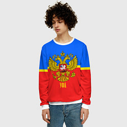 Свитшот мужской Уфа: Россия, цвет: 3D-белый — фото 2