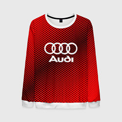 Свитшот мужской Audi: Red Carbon, цвет: 3D-белый