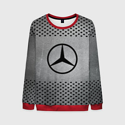 Свитшот мужской Mercedes-Benz: Hardened Steel, цвет: 3D-красный