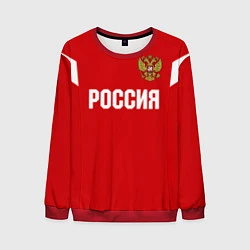 Свитшот мужской Сборная России, цвет: 3D-красный
