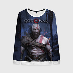 Свитшот мужской God of War: Kratos, цвет: 3D-белый