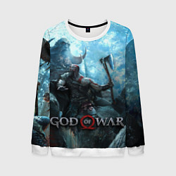 Свитшот мужской God of War: Dynasty, цвет: 3D-белый