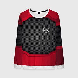 Свитшот мужской Mercedes Benz: Metal Sport, цвет: 3D-белый
