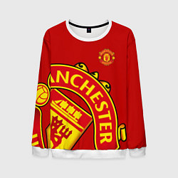 Свитшот мужской FC Man United: Red Exclusive, цвет: 3D-белый