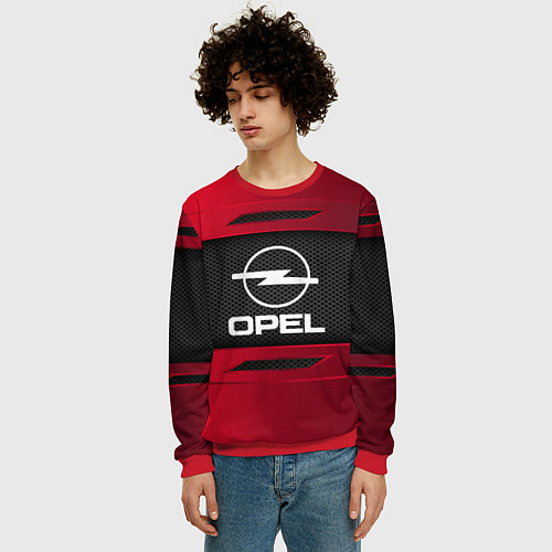 Мужской свитшот Opel Sport / 3D-Красный – фото 3