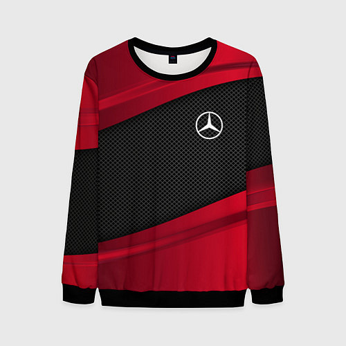 Мужской свитшот Mercedes Benz: Red Sport / 3D-Черный – фото 1