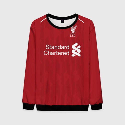 Мужской свитшот FC Liverpool: Salah Home 18/19 / 3D-Черный – фото 1