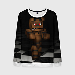 Свитшот мужской Minecraft: Freddy FNAF, цвет: 3D-белый