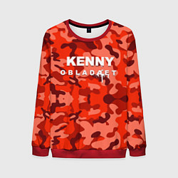 Свитшот мужской Kenny: Obladaet Camo, цвет: 3D-красный