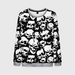 Свитшот мужской Черепа ужаса, цвет: 3D-меланж
