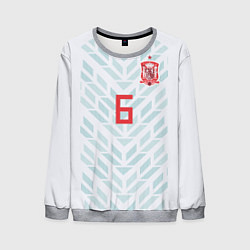 Свитшот мужской Iniesta Away WC 2018, цвет: 3D-меланж