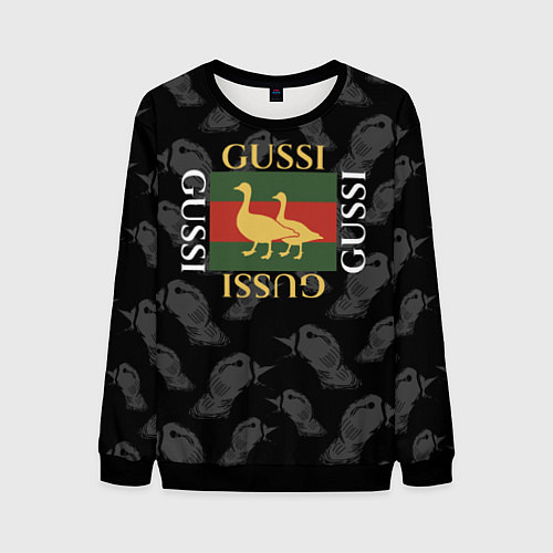 Мужской свитшот GUSSI Style / 3D-Черный – фото 1