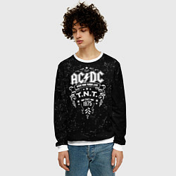 Свитшот мужской AC/DC: Run For Your Life, цвет: 3D-белый — фото 2