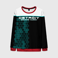 Мужской свитшот Detroit: Cyber Hexagons
