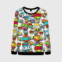 Свитшот мужской Pop art Fashion, цвет: 3D-черный