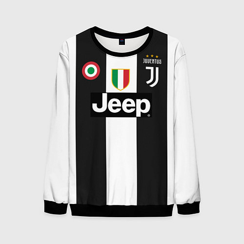 Мужской свитшот FC Juventus 18-19 / 3D-Черный – фото 1