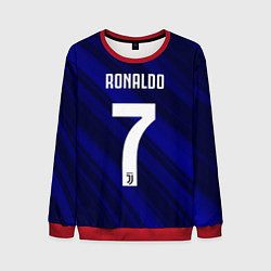 Свитшот мужской Ronaldo 7: Blue Sport, цвет: 3D-красный