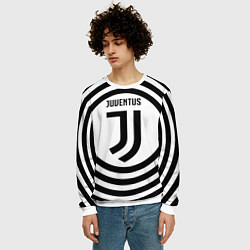 Свитшот мужской FC Juventus Round, цвет: 3D-белый — фото 2