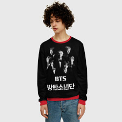 Свитшот мужской BTS Group, цвет: 3D-красный — фото 2