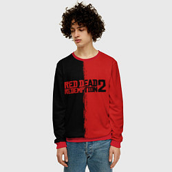 Свитшот мужской RDD 2: Black & Red, цвет: 3D-красный — фото 2