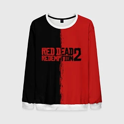 Свитшот мужской RDD 2: Black & Red, цвет: 3D-белый