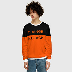 Свитшот мужской Orange Is the New Black, цвет: 3D-белый — фото 2