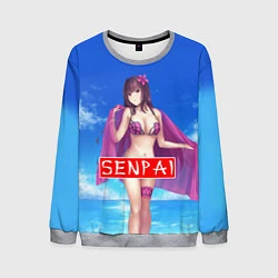 Свитшот мужской Senpai: Summer Girl, цвет: 3D-меланж