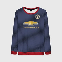 Свитшот мужской Manchester United away 18-19, цвет: 3D-красный