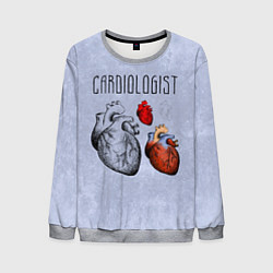 Свитшот мужской Cardiologist, цвет: 3D-меланж